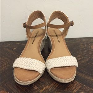 Lucky Brand Katereena Braided Wedge Sandals